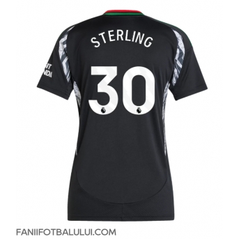 Arsenal Raheem Sterling #30 Tricou Fotbal Replică 2024-25 Femei Deplasare